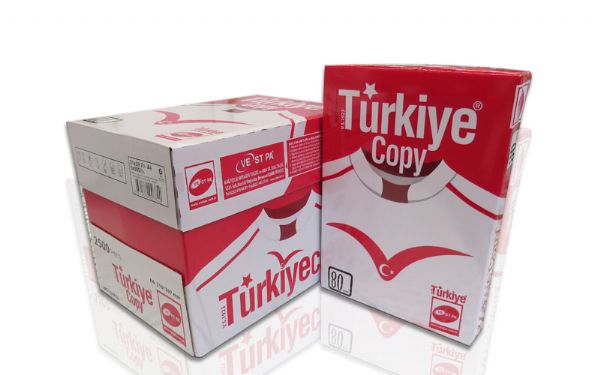 A4 Türkiye Copy  Fotokopi Kağıdı 80gr 1 koli (5paket)